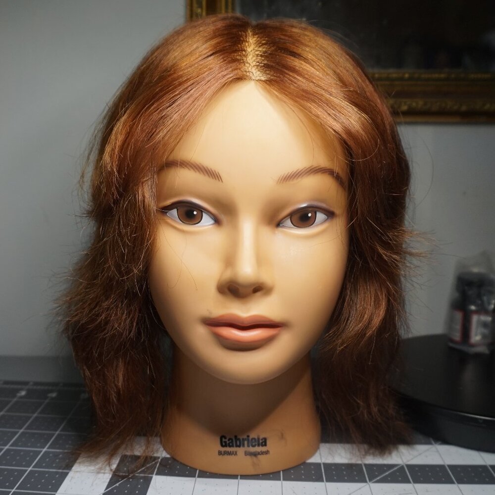 Mannequin Head with Human Hair